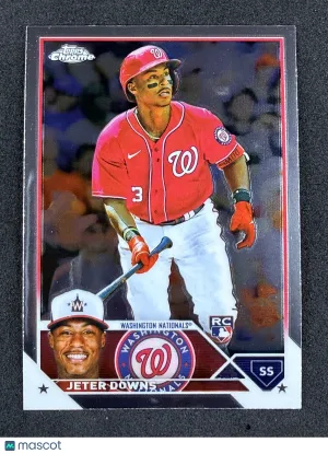 2023 Topps Chrome 56 Jeter Downs RC Washington Nationals