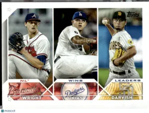 2023 Topps Series 1 Julio Urías Kyle Wright Yu Darvish #284