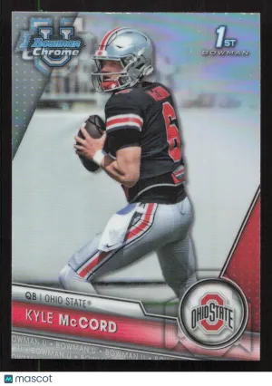 2023 Bowman University Chrome Kyle McCord #101 Refractor