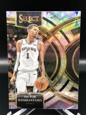 2023-24 Panini Select Premier No.121 Scope Prizm Victor Wembanyama Rookie Card front
