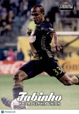 Near Mint 2017 Topps Stadium Club MLS Base #22 Fabinho Philadelphia Union Soccer Card