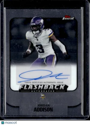 2025 Topps Finest Flashback Autographs Jordan Addison #FBA-JA