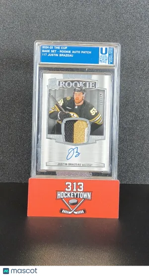 2023 Upper Deck The Cup Justin Brazeau #117 Rookie Auto Patch /249 Rookie Auto