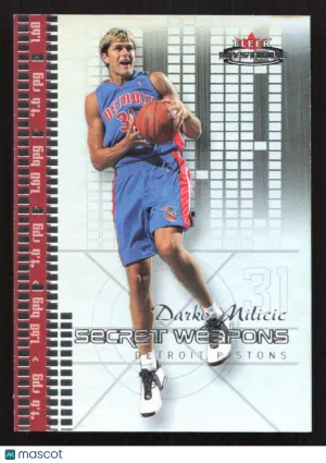 2003-04 Fleer Mystique Darko Milicic #3 SW Secret Weapons SN