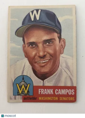 1953 Topps Frank Campos #51 Nicely Centered