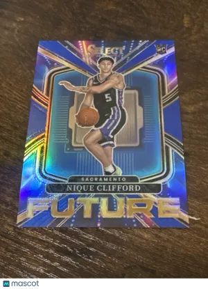 2025-26 Panini Select Nique Clifford #9 Blue Prizm /75 RC