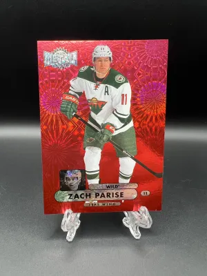 Zach Parise 2013-14 Metal Red PMG /75 front