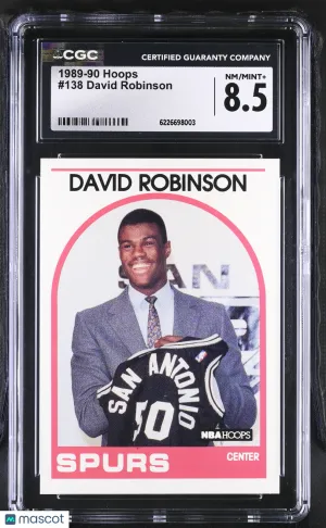 1989-90 Hoops David Robinson #138 CGC 8.5 San Antonio Spurs