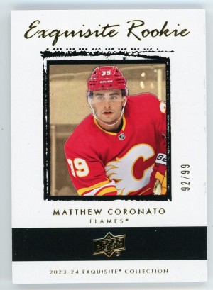 2023-24 Exquisite Matt Coronato Rookies Gold /99 #RR-MC