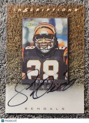 1999 Score Inscriptions #CD-28 Corey Dillon Autograph Auto