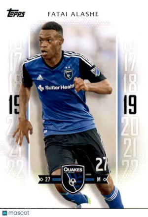 2017 Topps MLS Base #163 Fatai Alashe San Jose Earthquakes Soccer Card