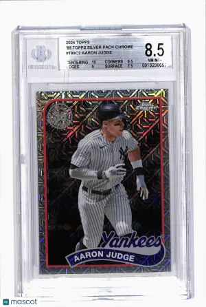 2024 Topps '89 Topps Silver Pack Chrome Aaron Judge #T89C-2 Mojo Refractor BGS 8.5