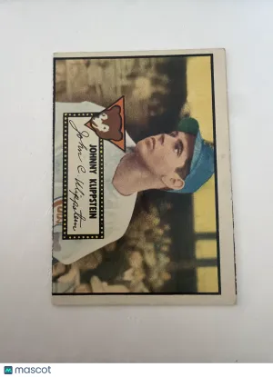 1952 Topps Johnny Klippstein #148 NO Creasing