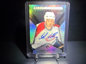 2025-26 black diamond hockey purple diamond relic auto John LeClair 1/10 bdl-jl