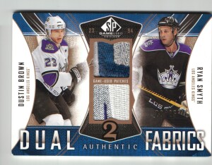 2009-10 Dual Authentic Fabrics Patches Dustin Brown Ryan Smyth 20/25