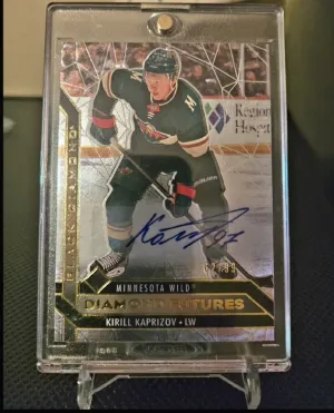 KIRILL KAPRIZOV 2020-21 UD Black Diamond Futures Rookie Card RC Auto /99 #BDF-KK