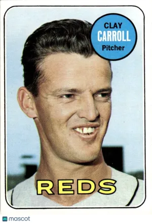 1969 Baseball Card Clay Carroll #26