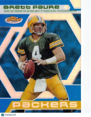2006 Topps Finest Brett Favre Blue Refractor /299 #BF12 Green Bay Packers