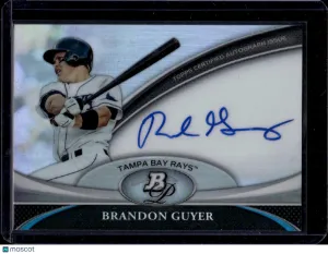 2011 Bowman Platinum Brandon Guyer #BPA-BG Prospect Autograph Refractors AU