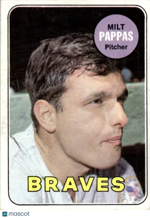 1969 Baseball Card Milt Pappas #79