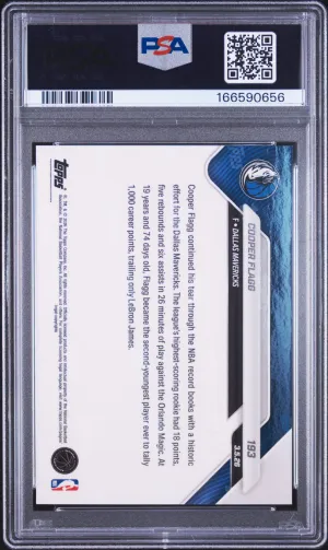 2025 Topps Now Cooper Flagg #193 back