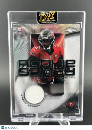 2025 Topps Chrome Football Rookie Relics Emeka Egbuka RC Memorabilia Tampa Bay Buccaneers