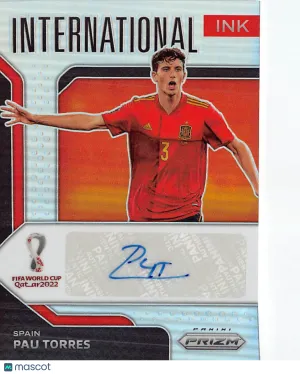 2022 Panini Prizm FIFA World Cup Qatar 2022 Soccer Pau Torres Auto /199 #I-PAU Spain