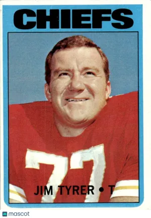 1972 Football Card Jim Tyrer #111
