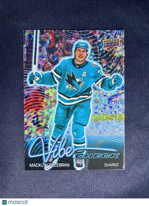 2026-27 Upper Deck Series 1 Macklin Celebrini #VC-36 Vibe Check Speckle