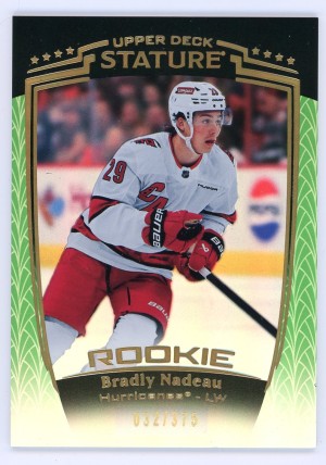 2024-25 Upper Deck Stature Bradly Nadeau Rookie Green /375 #47