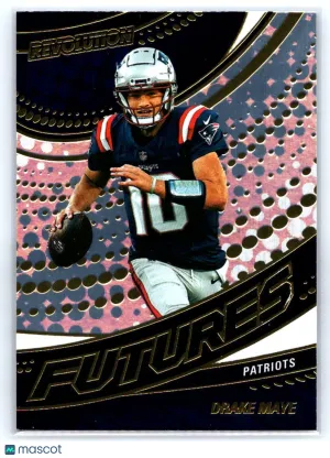 2025 Panini Revolution Drake Maye #6 Futures New England Patriots