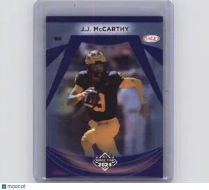 2024 SAGE All Rookie Team J.J. McCarthy #111 Michigan Wolverines Football Card