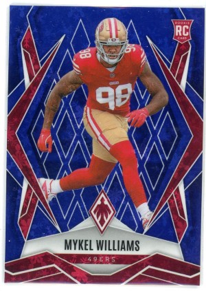 2025 Phoenix #164 Mykel Williams Rookie Blue Winter /199