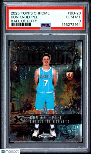 2025 Topps Chrome Ball Of Duty Kon Knueppel #BD-23 front
