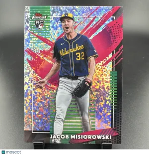 2026 Topps Finest Jacob Misiorowski #218 Mini Diamond Refractor Rookie