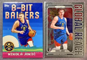 Nikola Jokic/ Denver Nuggets 2 Card Insert Lot