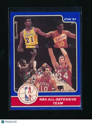 1984 Star Tree Rollins Maurice Cheeks Bobby Jones #22 All-Star Game Base Set