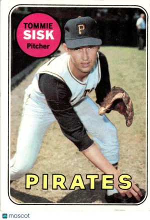 1969 Baseball Card Tommie Sisk #152