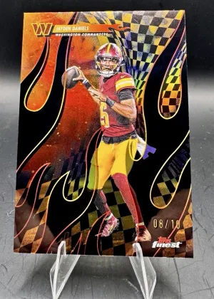 Topps 2025 Finest Torchers Jayden Daniels #T-30 /10 Washington Commanders