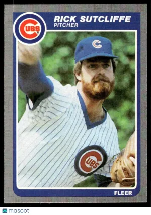 1985 Baseball Card Rick Sutcliffe #69