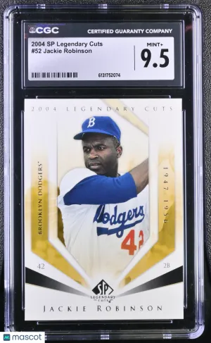 2004 SP Legendary Cuts Jackie Robinson #52 CGC 9.5 Los Angeles Dodgers