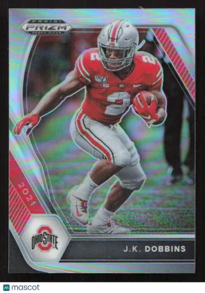 2021 Panini Prizm Draft Picks Collegiate J.K. Dobbins #78 Silver