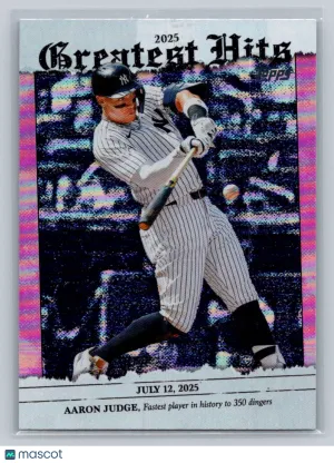 2026 Topps Greatest Hits Aaron Judge #GH-2 Pink Foil New York Yankees