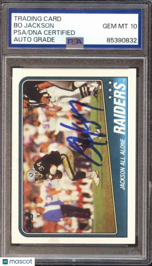 Bo Jackson 1990 PSA A Auto 10