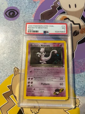 Pokemon PSA 7 2000 Rocket's Mewtwo Gym Challenge front