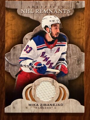 2021-22 UD Artifacts Mika Zibanejad NHL Remnants Game Used Jersey #NR-MZ