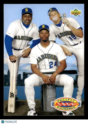 1992 Upper Deck Ken Griffey Jr. Kevin Mitchell Jay Buhner #55