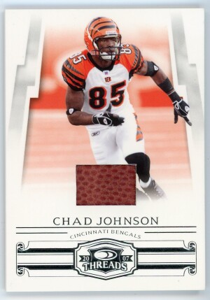 2007 Donruss Threads Chad Johnson Game Used Ball 245/250