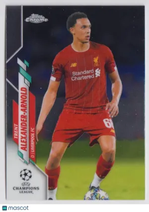 2020 Topps Chrome UEFA Champions League Base Set #48 Trent Alexander-Arnold Liverpool FC Soccer Card