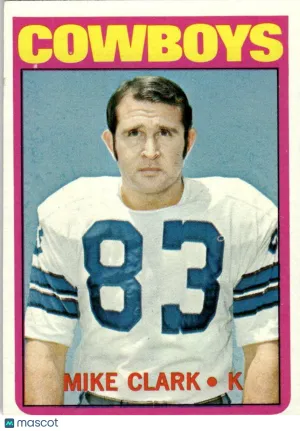 1972 Football Card Mike Clark #27